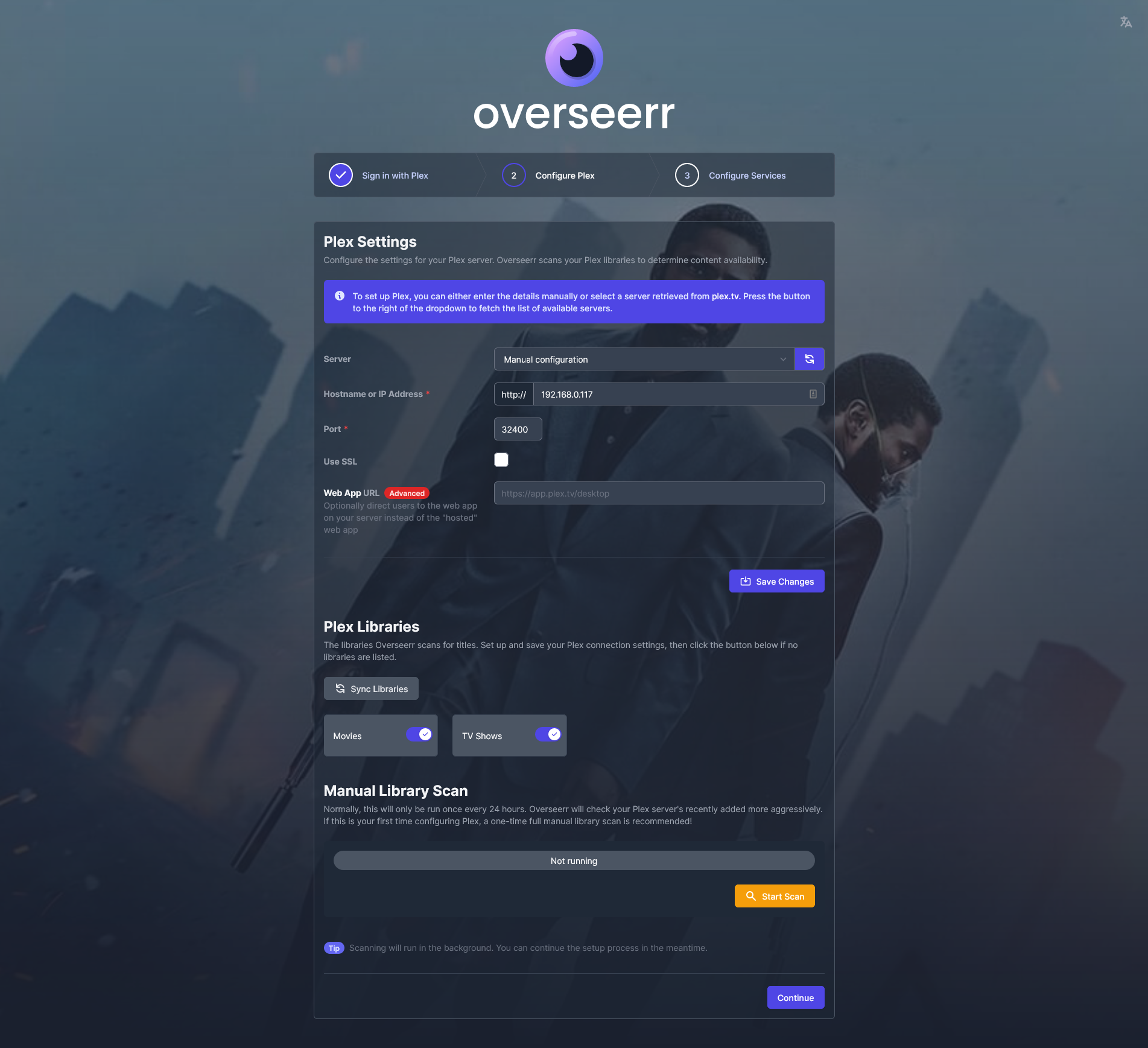 Overseerr configuration