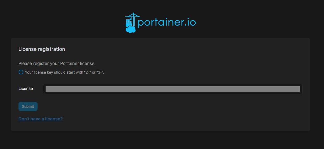Portainer Admin Creation