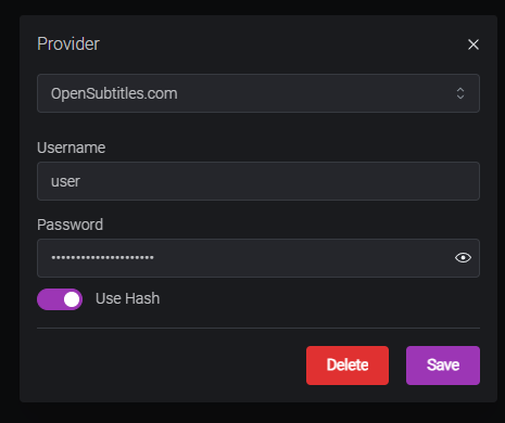 Bazarr Open Subtitles